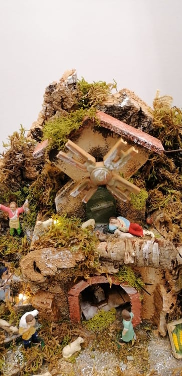 presepe con mulino e pastori in TC (1)